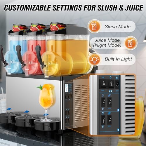 Ultimate Commercial Slushy Machine (Commercial-12L*3Tank)