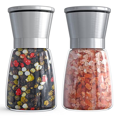 Salt and Pepper Grinder Set (2pcsSliver-1)