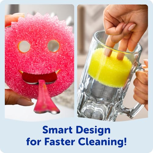 Scrub Mommy Kitchen Sponges for Dishes & Wiping Spills (5 Count)