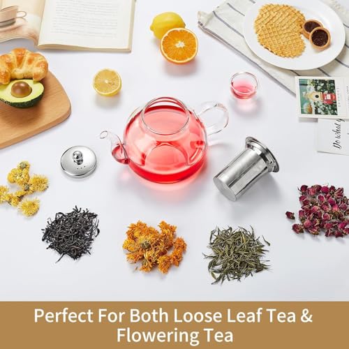 Glass Teapot with Infuser (Clear / 41OZ)