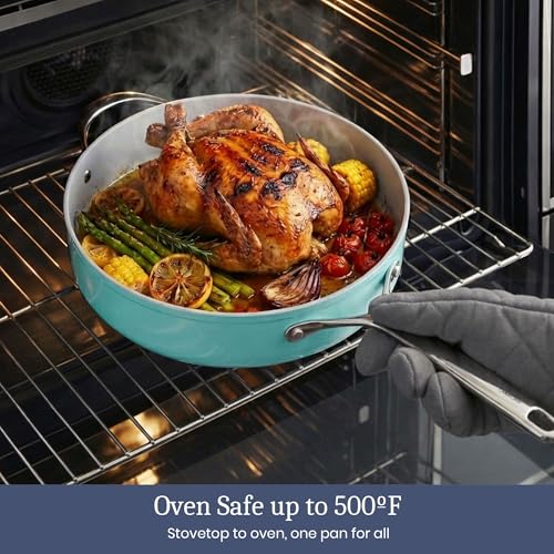 Premium G7 Ceramic Cookware Set (Caribbean Blue)