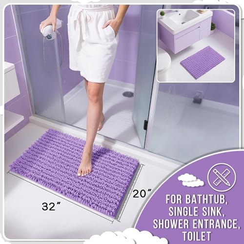 Bathroom Rugs Non Slip Washable 32x20 Inch