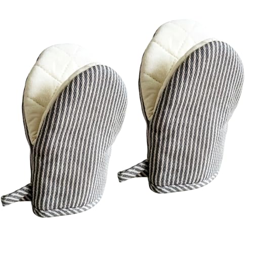 1 Pair Mini Oven Mitts (Gray)