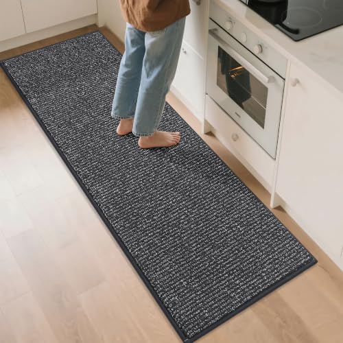 Kitchen Runner Rugs 24"x72" (Charcoal / 24" X 72" (Rectangular))