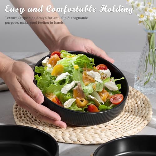 Pasta Bowls Set of 4 (Matte Black)