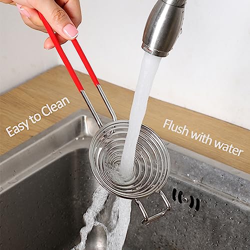 Egg Separator Egg Yolk White Separator Stainless Steel Egg White Yolk Sifting Filter Egg Divider Kitchen Tool for Baking