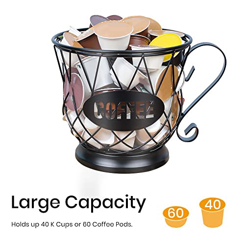Coffee Pod Holder (Black / Large for 40 kcups)