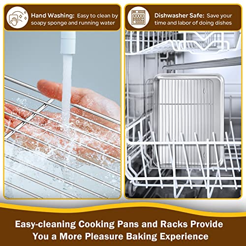 Stainless Steel Baking Sheet with Rack Set for Cookie (12.5 Inch)