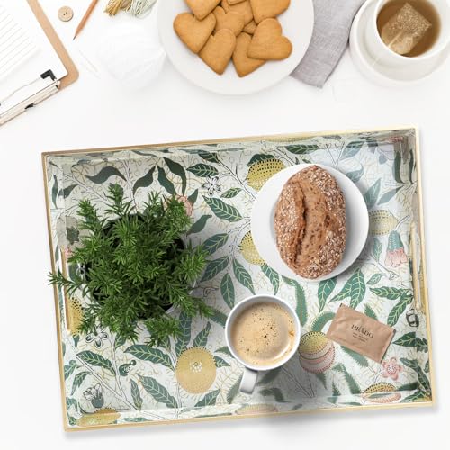 Plastic Serving Tray with Handles for Coffee Table (Multi L)
