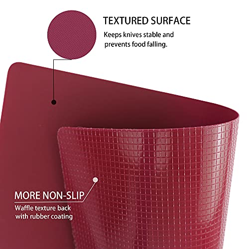 Plastic Cutting Boards for Kitchen (Pink)