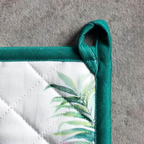 Pot Holders 100% Cotton Potholders (011 - Tropiques / 8" x 8" (Pot Holder Pack of 1))