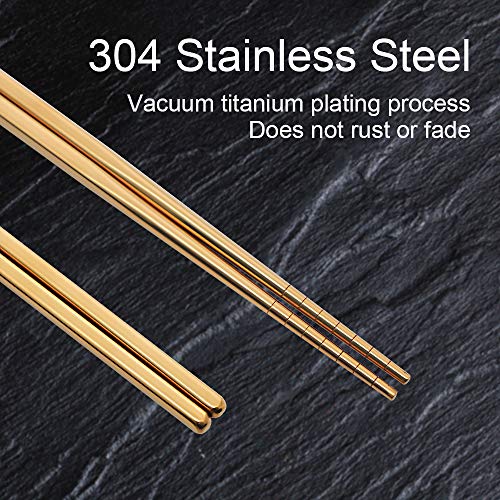 Stainless Steel Chopsticks (Rose)