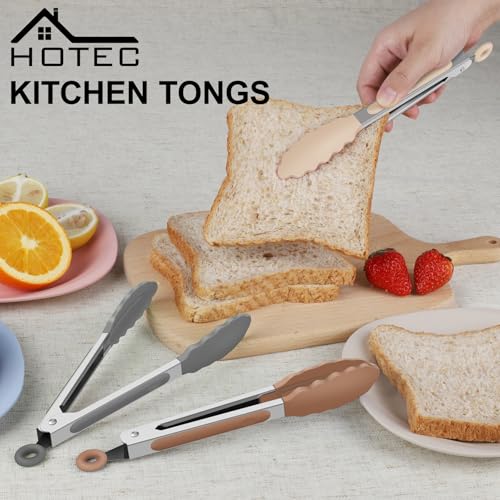 Small Silicone Kitchen Tongs 7 (Neutral-1)