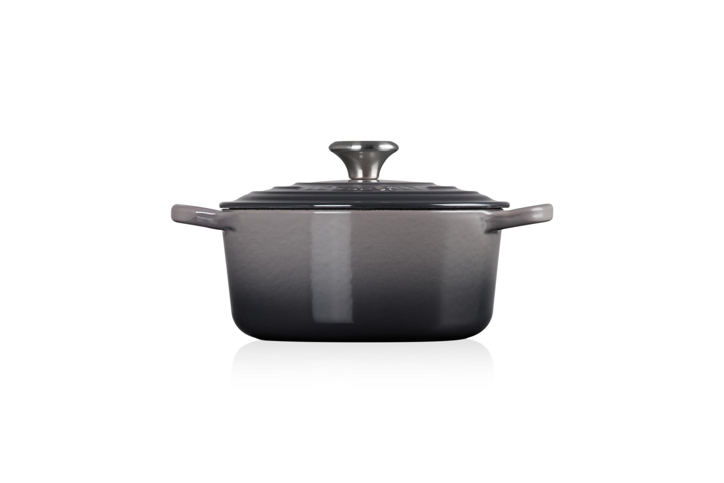 Enameled Cast Iron Round Dutch Oven (Oyster / 2 Qt)