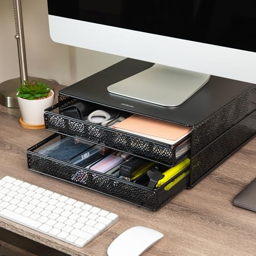 2 Drawer Coffee Pod Organizer with Removable Dividers (Square 72 Capacity)