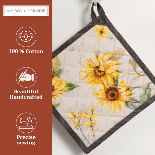 Pot Holders 100% Cotton Potholders (057 - Candice / 8" x 8" (Pot Holder Pack of 1))