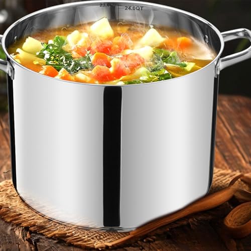 Stainless Steel Large Stock Pot (24 Quarts)