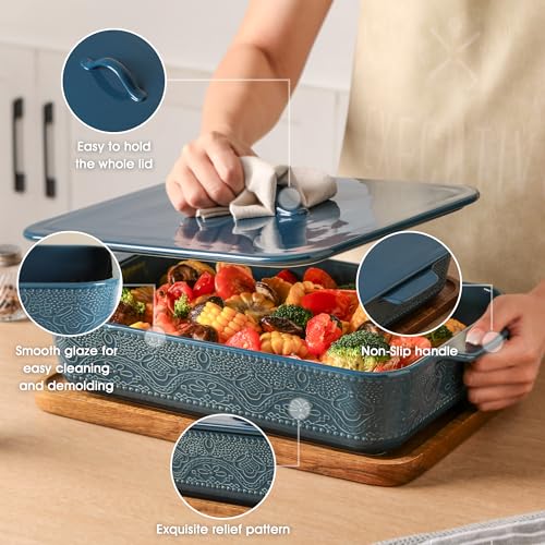 Casserole Dish with Lid (Blue)