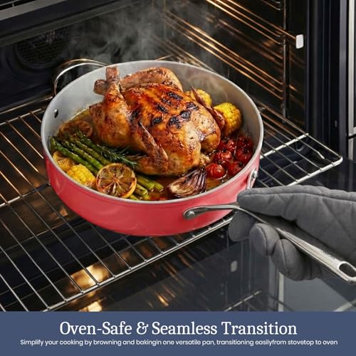 Premium G7 Ceramic Cookware Set (Fusion Red)