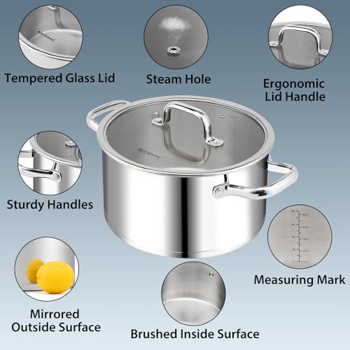 Stainless Steel Stock Pot (6 Quarts)