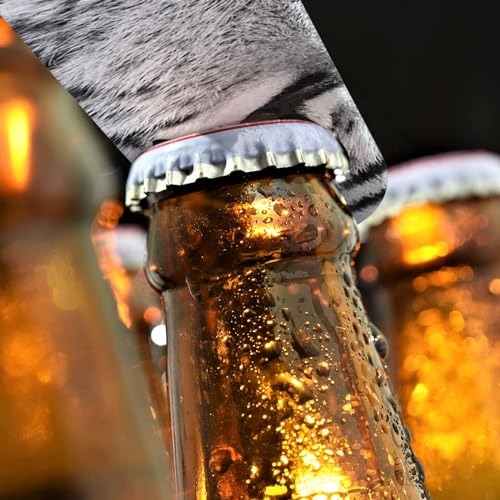 White Tiger Stainless Steel Bottle Opener Close (White Tiger)
