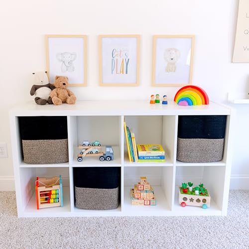 13x15x13 Kallax Storage Cubes Bins (Black & Mixed Black / 15 x 13 x 13 (Kallax))