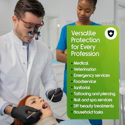 Black Nitrile Gloves HEAVY DUTY 6 Mil Nitrile Chemical Resistant Medical Cooking Cleaning Disposable Black Gloves Case (Large / Black 6mil Case of 1000)
