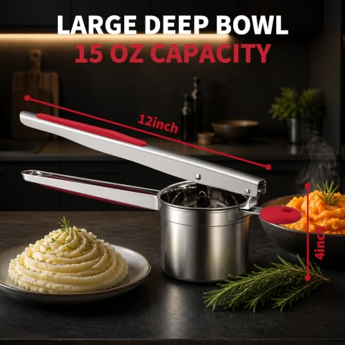 15oz Stainless Steel Potato Masher Ricer (SPR-R)