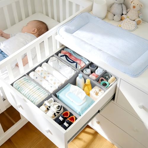 Drawer Organizer Clothes (Gray / 30 Pack)