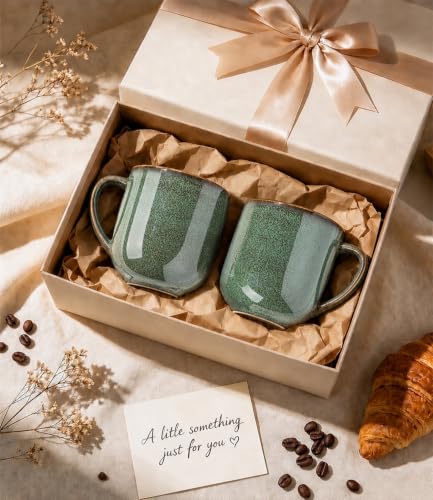 Ceramic Coffee Mugs Set of 6 (reactive glaze-3 / set of 6)