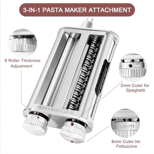 Pasta Maker Attachment for KitchenAid Stand Mixers