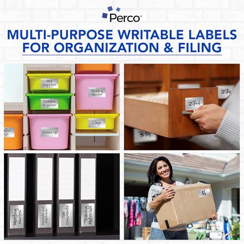 Metallic Silver 3x5 Inch Perforated Sticker Labels (1 Roll / Metallic Silver)
