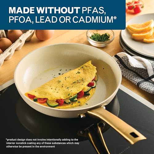 Forged Induction Ceramic Nonstick Cookware Set (Taupe / Cookware Set (12-Piece))