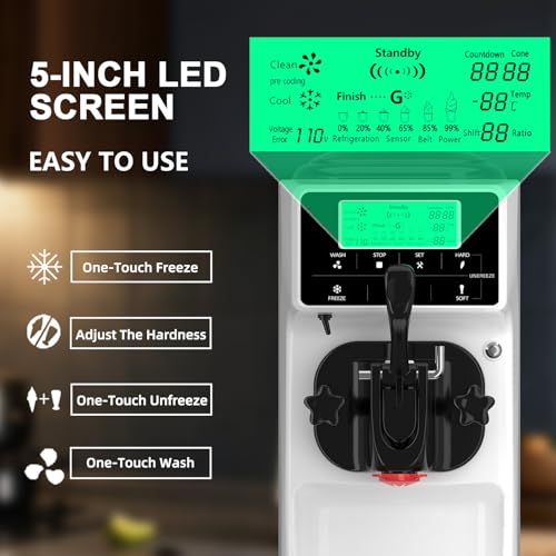 Soft Serve Ice Cream Machine ETL (white)
