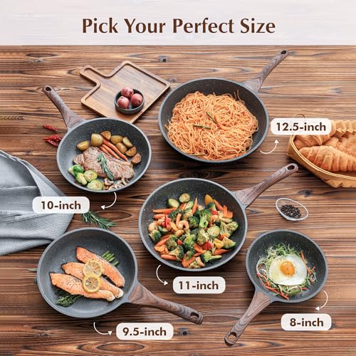 Nonstick Frying Pan Skillet (11 Inch / Gray)