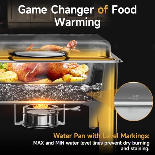 Chafing Dishes for Buffet (Golden)