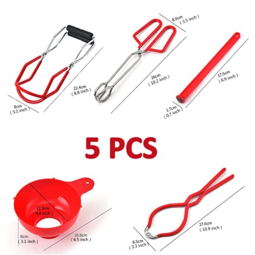 5PCS Canning Supplies Canning Kit (Red)