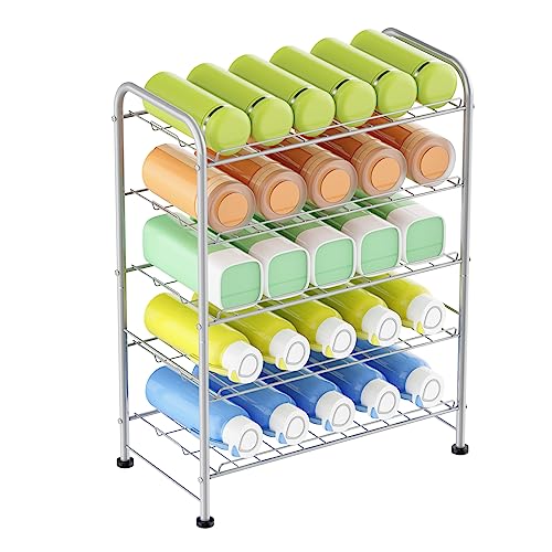 Water Bottle Holder Organizer 5 Tier Water Bottle Storage Rack
