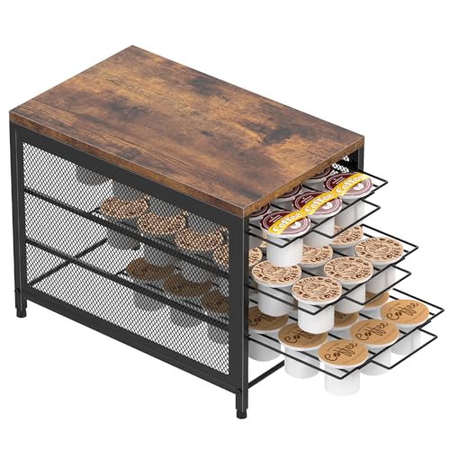 Coffee Pod Holder for Counter (Black-54 Pod)