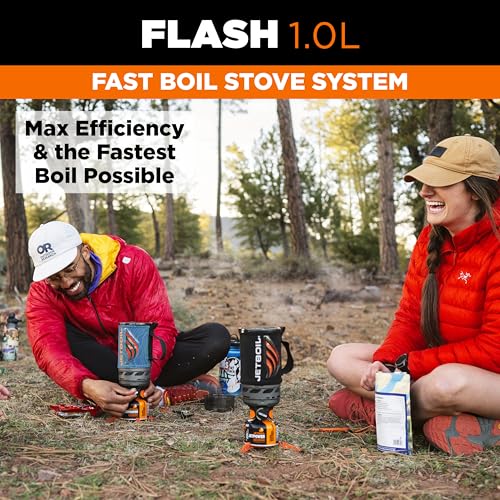 Flash 1.0L Portable Fast Boil Stove for Camping and Backpacking with 1 (Ocean Topo / 1 Liter)