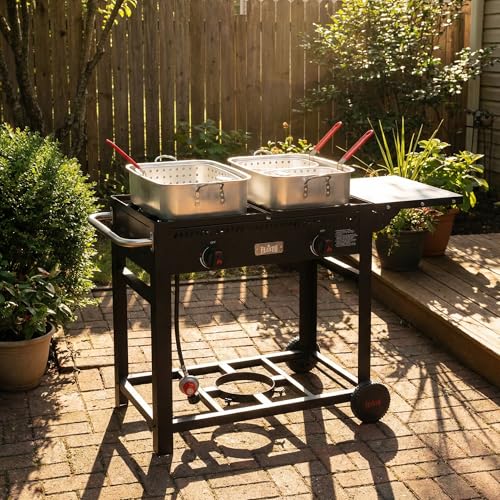 Outdoor Propane Deep Fryer with Movable Cart (36 qt)