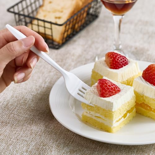 2000 Count White Plastic Forks (2000 Forks)