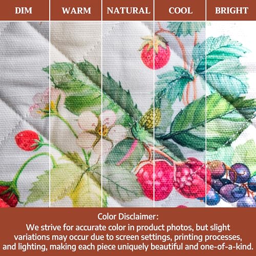 Maison d'Hermine Oven Gloves 100% Cotton Oven Mitt (035 - Printemps / 7.5" x 13" (Oven Mitt))