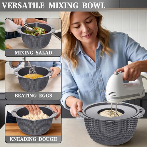 4 1 Colander with Lid Set
