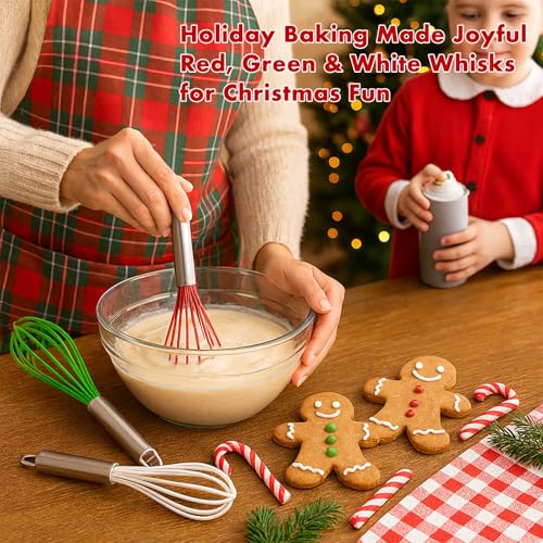 Christmas Whisk Set of 3 (Red+Green+White)