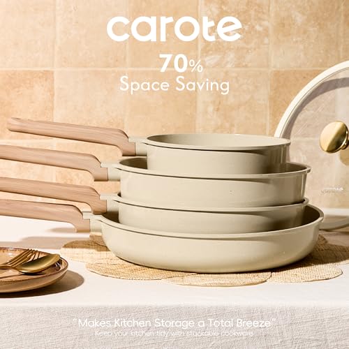 Pots and Pans Set (Oatmeal / 14 Piece)