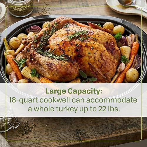 MWR18‑14 Electric Roaster Oven for Family‑Size Meals (White)