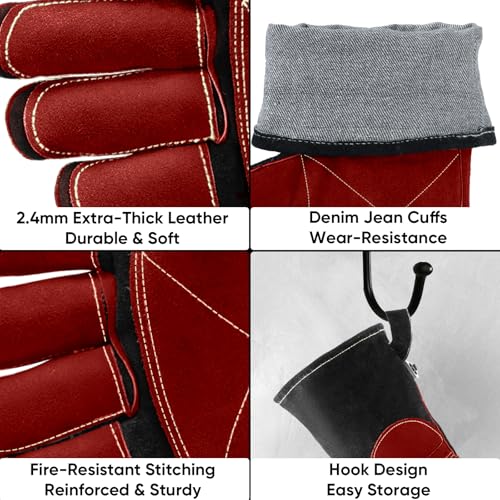 16" Leather Welding Gloves for Men