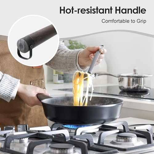 15Pcs Nonstick Cookware Set (Night Black / 15 Pieces)