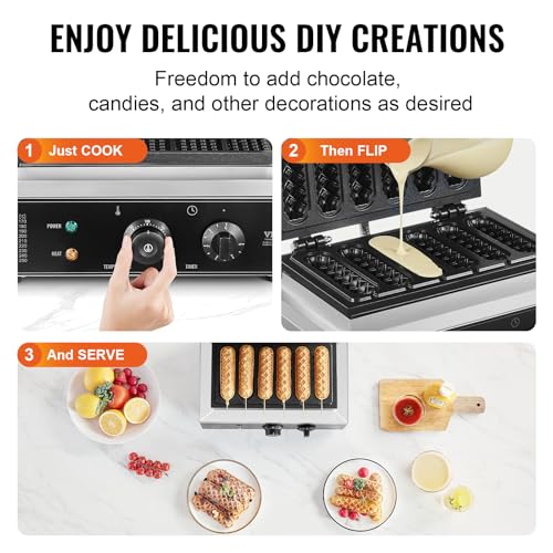 Commercial Waffle Stick Maker (6Pcs)